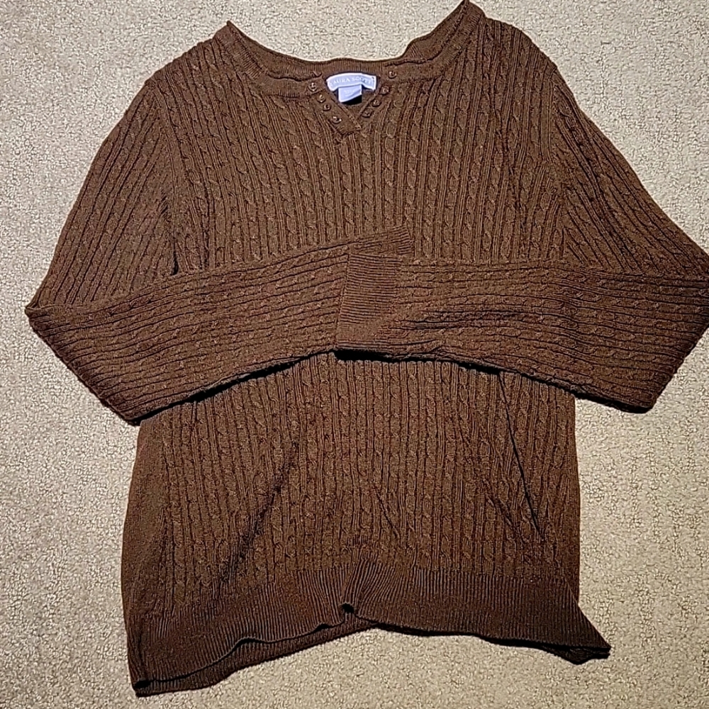 Laura Scott brown long sleeve xl